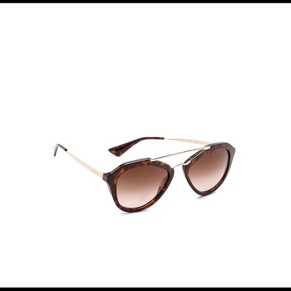 Prada tortoise aviator sunglasses - Picture 3 of 7